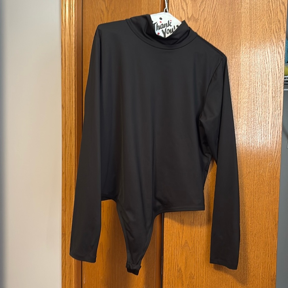 Smash + Tess Black Mock neck Bodysuit - 2XL